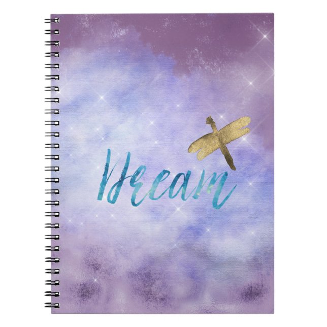 Cuaderno Morple Aqua Dream Gold Dragonfly (Frente)