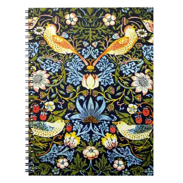 Cuaderno Morris - Ladrón de fresas, famoso patrón, (Frente)