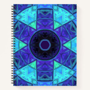 Cuaderno Mosaic Mandala Azul y Púrpura