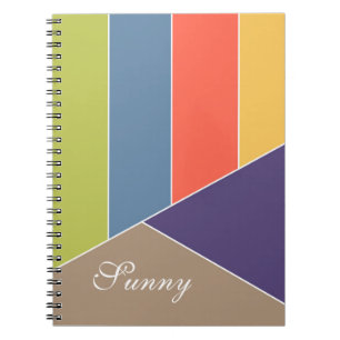 Cuaderno MOSAIC rayas triángulos coloreados I + tus ideas