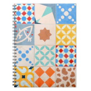 Cuaderno Mosaico de azulejos de cemento hidráulico, fashi d