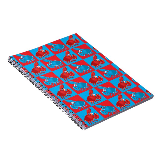 Cuaderno mosaico de cangrejo personalizado (Lado Derecho)