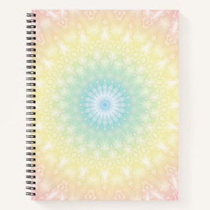 Cuaderno mosaico de círculo de verano Kaleidoscópico de col