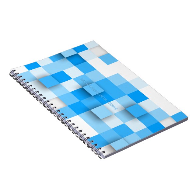 Cuaderno mosaico de cuadros de SlipperyJoe moderno de tres- (Lado Derecho)