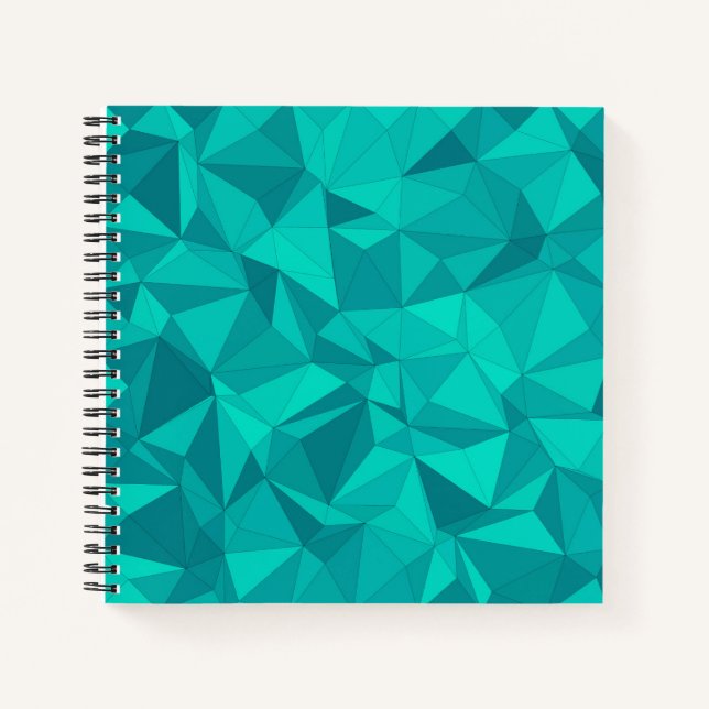 Cuaderno Mosaico de formas geométricas de polígonos elegant (Anverso)