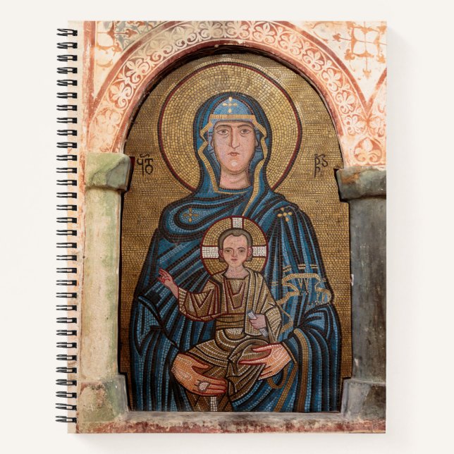 Cuaderno Mosaico de la Virgen María y Jesús (Anverso)