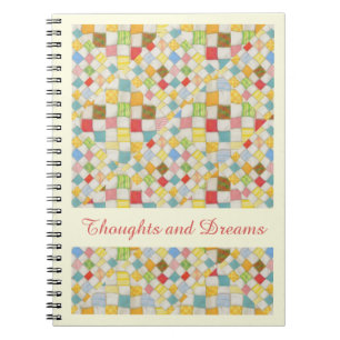 CUADERNO MOSAICO DE PATCHWORK 6.5x8.75 + Texto / C