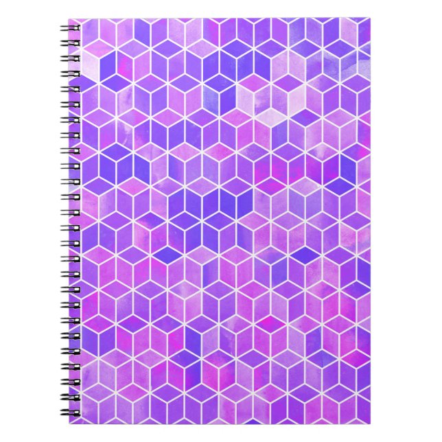 Cuaderno Mosaico de verano: Fusión de cubos acuáticos (Frente)