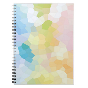 Cuaderno Mosaico del arcoiris pastel arte abstracto