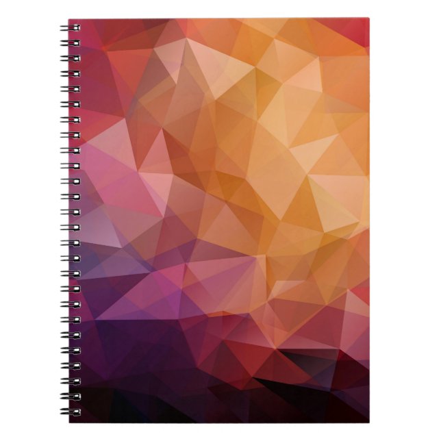 Cuaderno Mosaico del Triángulo: Vintage oscuro (Frente)