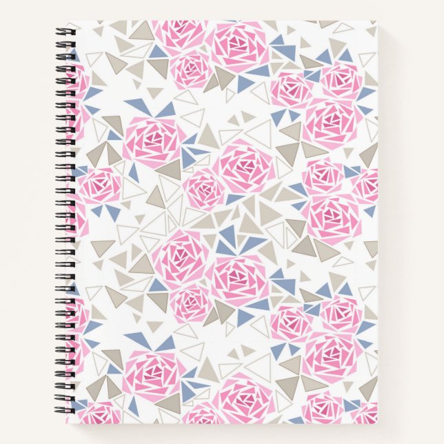 Cuaderno Mosaico, flores (Anverso)