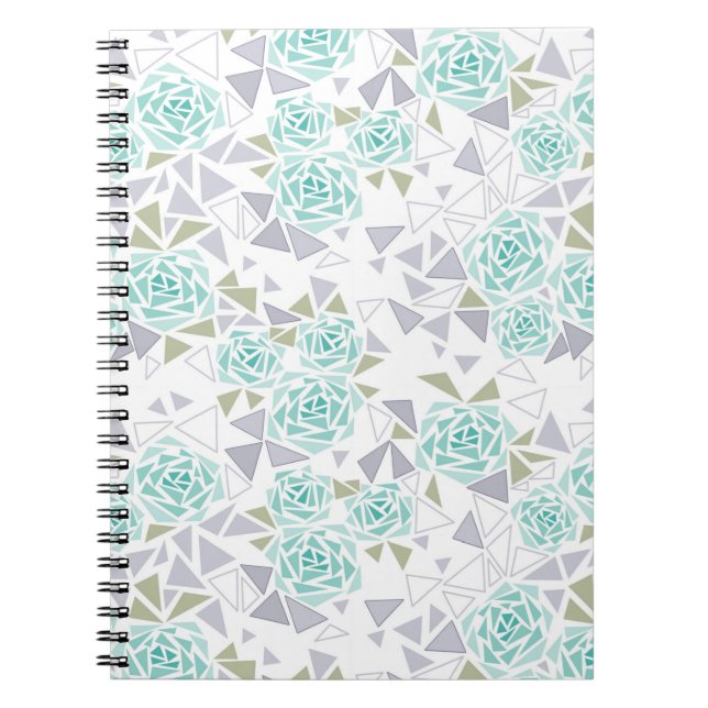 Cuaderno Mosaico, flores (Frente)