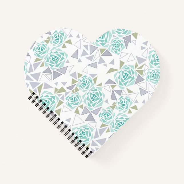 Cuaderno Mosaico, flores (Anverso)