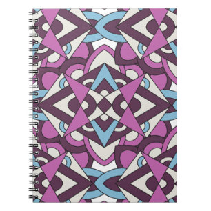Cuaderno Mosaico Geométrico Moderno – Patrón de Color Abstr