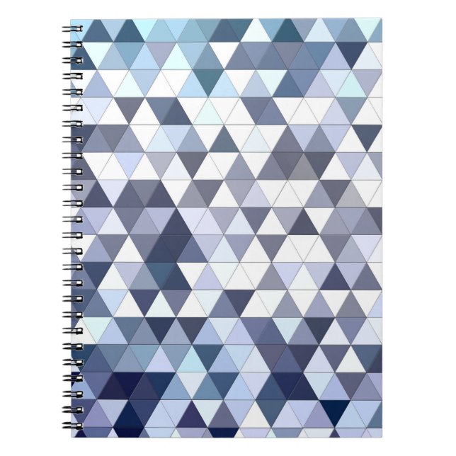 Cuaderno Mosaico geométrico triangular colorido: fondo abst (Frente)