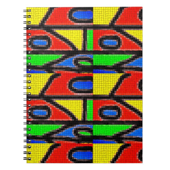 Cuaderno Mosaico hecho a mano, pintura Barcelona Tilles (Frente)