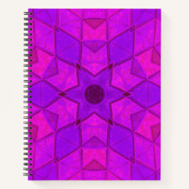 Cuaderno Mosaico Kaleidoscope Flor rosa