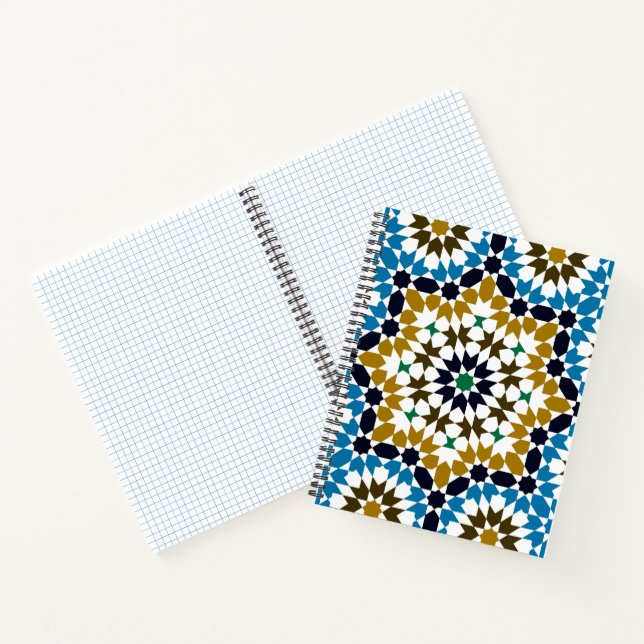 Cuaderno Mosaico Marroquí Patrón Bohío Geométrico Tradicion (Interior)