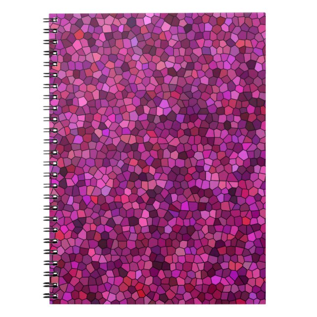 Cuaderno Mosaico Rosa Púrpura  (Frente)