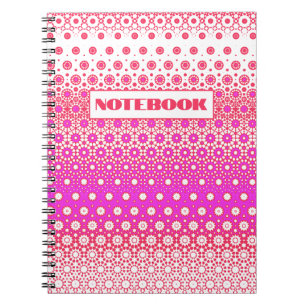 Cuaderno Mosaico rosa y rojo