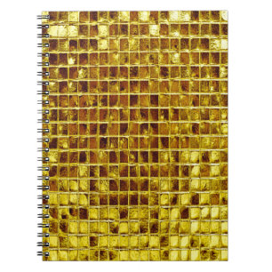Cuaderno Mosaicos de oro Elegante lujo moderno