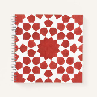 Cuaderno mosaïque marocaine rouge MAMLUK