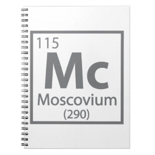 Cuaderno Moscovium - Mesa Periódica de Ciencia Rusa