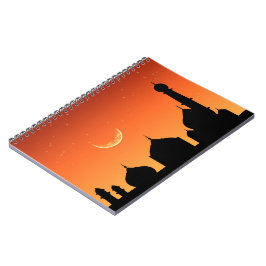 Cuaderno Mosque Silhouette Evening Sky - Portátil
