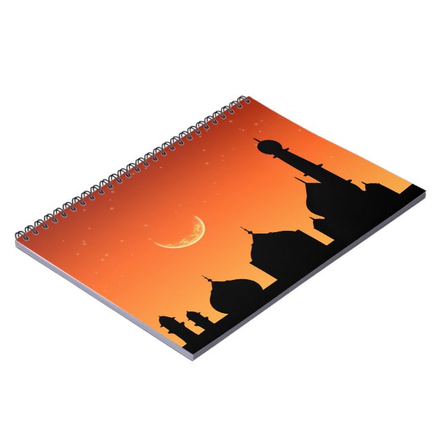 Cuaderno Mosque Silhouette Evening Sky - Portátil (Lado Izquierdo)