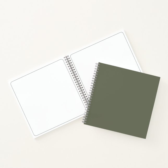Cuaderno Moss Green Spiral Sketchbook - Personalizable (Interior)