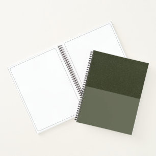 Cuaderno Moss Green Textured Spiral Sketchbook - Personaliz