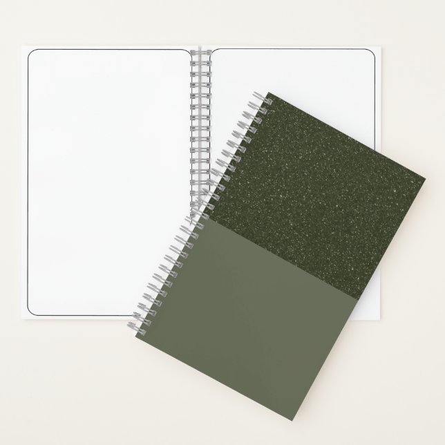 Cuaderno Moss Green Two-Tone Personalizado Sketchbook (Interior)