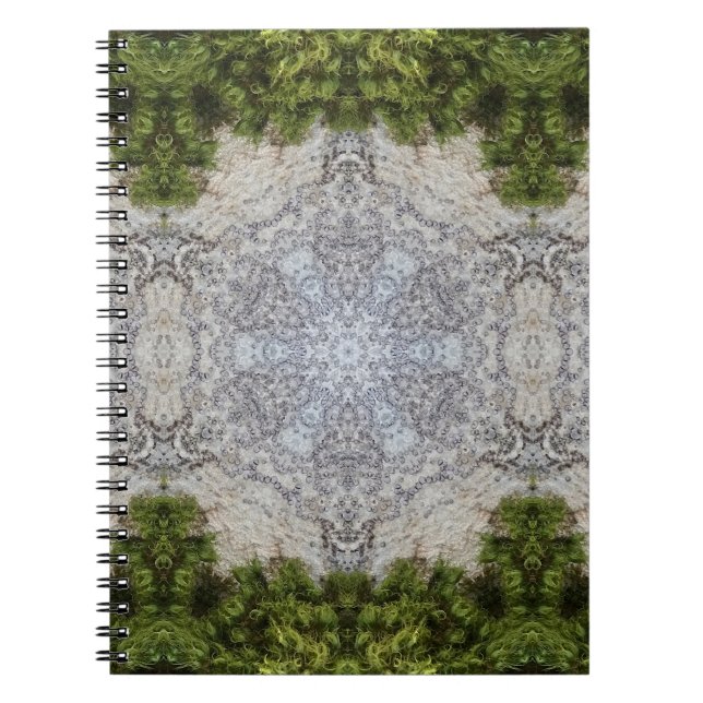 Cuaderno Moss verdes y arte de la naturaleza terrestre (Frente)
