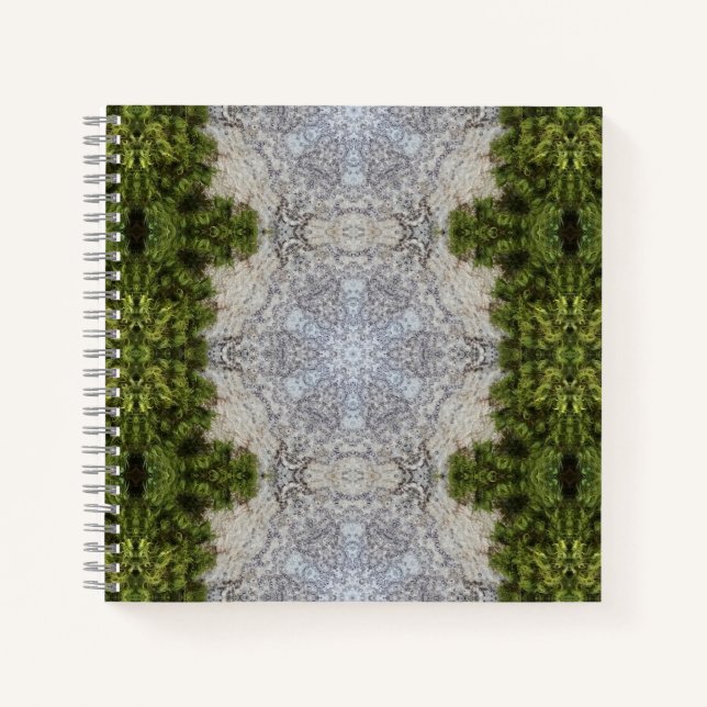 Cuaderno Moss verdes y arte de la naturaleza terrestre (Anverso)
