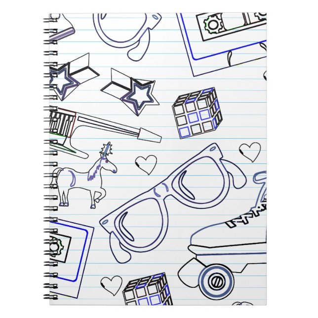 Cuaderno Most Fun Eighties Doodle Time Art Epic (Frente)