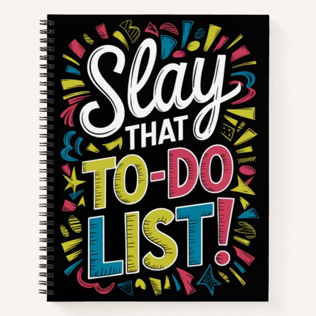 Cuaderno Mostrar la lista de tareas pendientes (Anverso)