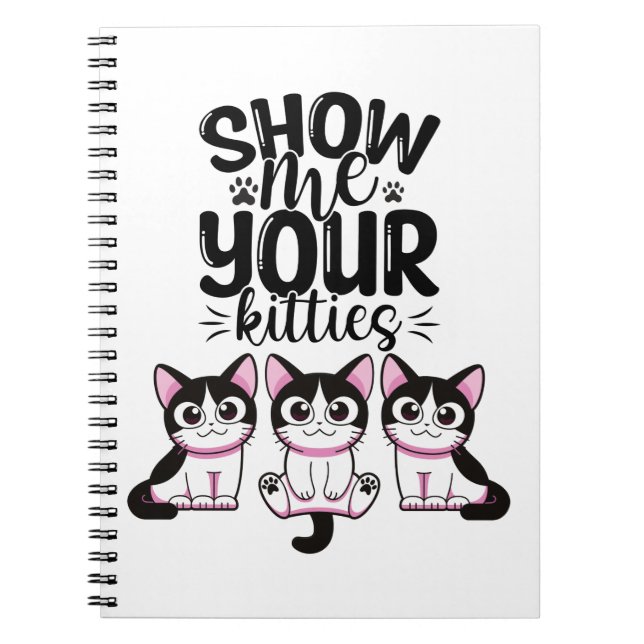 Cuaderno Mostrar tu bloc de notas de Kitties (Frente)