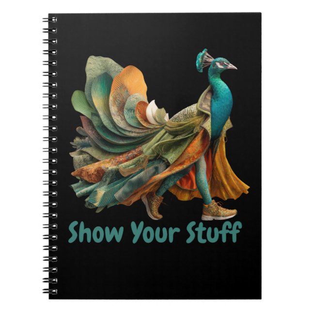 Cuaderno Mostrar tus cosas — Camisa de declaración motivaci (Frente)