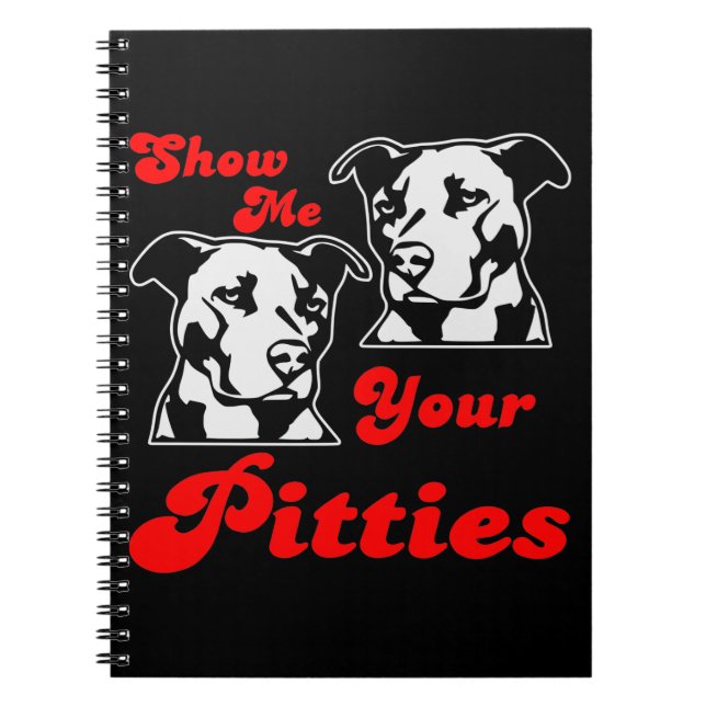 Cuaderno Mostrar tus Pitties #USAPatriotGraphics © (Frente)