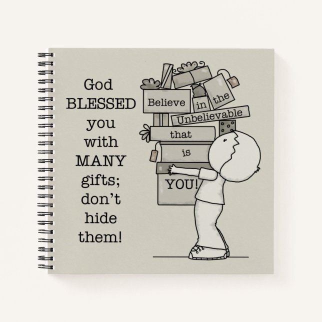 Cuaderno Mostrar tus regalos (Anverso)