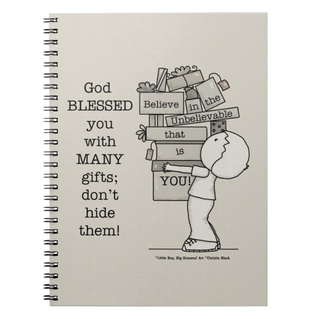 Cuaderno Mostrar tus regalos (Frente)