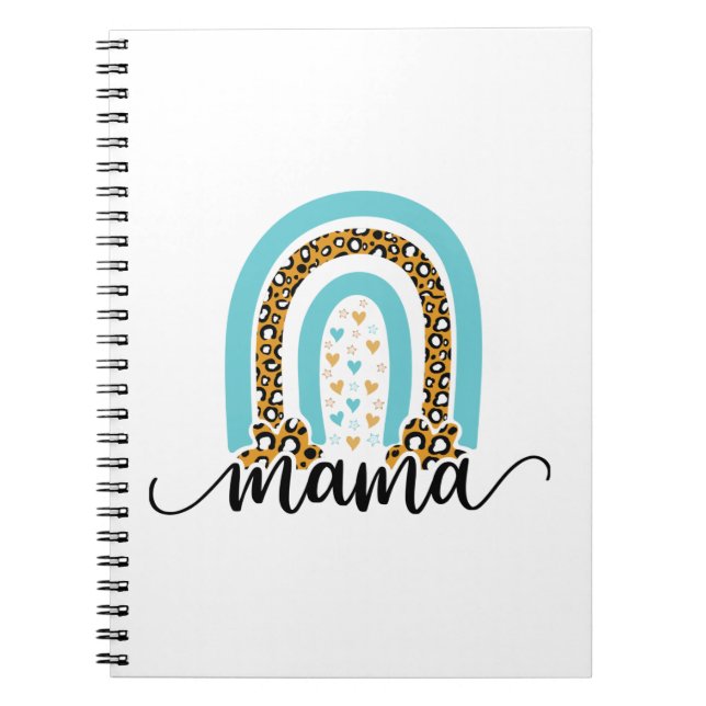 Cuaderno Mother Gift Rainbow Leopard Mama (Frente)