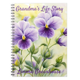 Cuaderno Mother’s Day Life Story, Woodland Violets, Violets