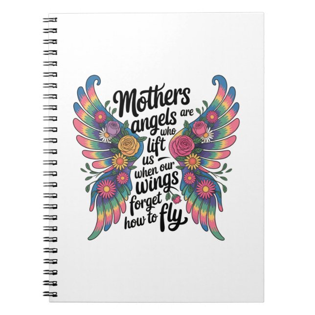 Cuaderno Mothers Are Angels Who Lift Us (Frente)