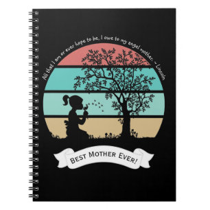 Cuaderno Mother's Day Quote Sitting Under Tree Angel Mother