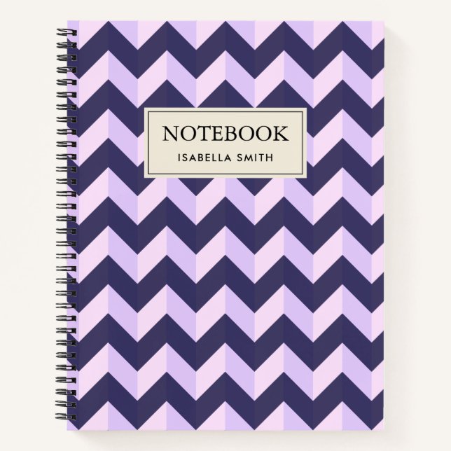 Cuaderno Motif Chevron Violet (Anverso)