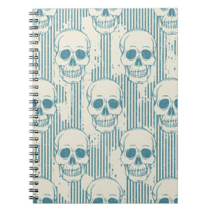 Cuaderno Motif De Calavera: Patrón De Mano Libre Sin Marea