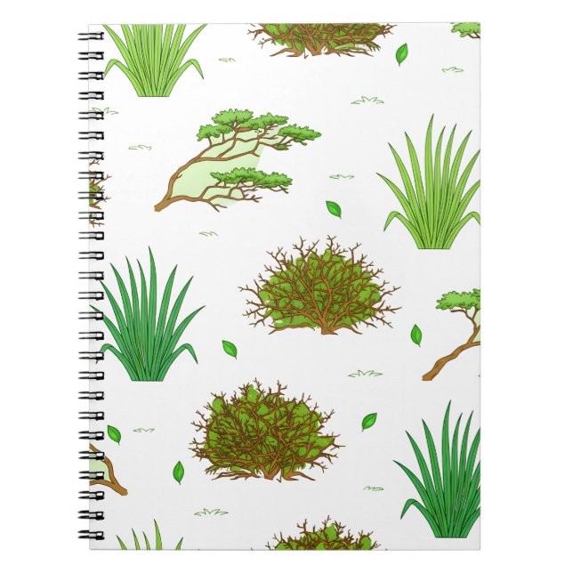 Cuaderno Motif paysager de la Savanna africaine (Frente)