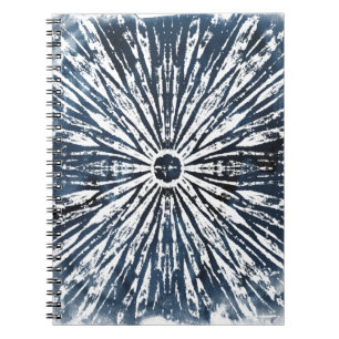 Cuaderno Motif radial de tinta índigo