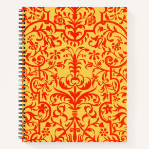 Cuaderno Motif victoriano en naranja